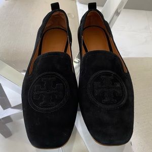 Black, size 7, women’s loafers- TORY BURCH